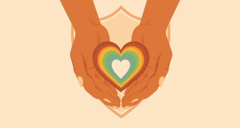 Illustration éditoriale de l’article « Rencontres LGBTQ+ : quelles applications sont les plus sûres en 2026 » — En 2026, Her et Grindr restent les applicatio…